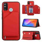 For Tecno Spark 6 Go / Go 2020 Skin Feel PU + TPU + PC Phone Case(Red) - 1