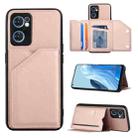 For OPPO Reno7 5G Skin Feel PU + TPU + PC Phone Case(Rose Gold) - 1