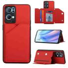 For OPPO Reno7 Pro 5G Skin Feel PU + TPU + PC Phone Case(Red) - 1