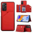 For Xiaomi Redmi Note 11 Pro Global Skin Feel PU + TPU + PC Phone Case(Red) - 1