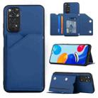 For Xiaomi Redmi Note 11S/11 4G Global Skin Feel PU + TPU + PC Phone Case(Blue) - 1