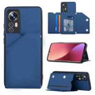 For Xiaomi12 Skin Feel PU + TPU + PC Phone Case(Blue) - 1