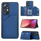 For Xiaomi 12 Pro Skin Feel PU + TPU + PC Phone Case(Blue) - 1