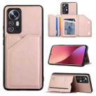 For Xiaomi 12 Pro Skin Feel PU + TPU + PC Phone Case(Rose Gold) - 1