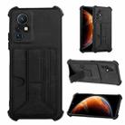 For Infinix Zero X / X Pro Dream Holder Card Bag Shockproof Phone Case(Black) - 1