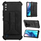 For Itel A37 / A26 Dream Holder Card Bag Shockproof Phone Case(Black) - 1