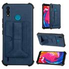 For Itel A56 Dream Holder Card Bag Shockproof Phone Case(Blue) - 1