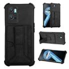 For OPPO Realme 9i Dream Holder Card Bag Shockproof Phone Case(Black) - 1