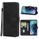 For Motorola Moto G71 5G Leather Phone Case(Black) - 1