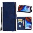 For Motorola Moto E7 Power 2021 Leather Phone Case(Blue) - 1