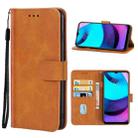 For Motorola Moto E20 / E30 / E40 & Lenovo K14 Plus Leather Phone Case(Brown) - 1