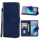 For Motorola Moto Edge S / G100 Leather Phone Case(Blue) - 1