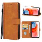 For Motorola Moto G Play 2021 Leather Phone Case(Brown) - 1