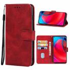 For Motorola Moto G Stylus 5G Leather Phone Case(Red) - 1