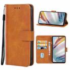 For Motorola Moto G60 / G40 Fusion Leather Phone Case(Brown) - 1