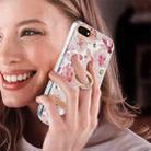 For iPhone SE 2022 / SE 2020 / 8 / 7 Ring IMD Flowers TPU Phone Case(Pink Gardenia) - 2