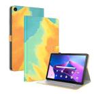 For Lenovo Tab M10 Plus 10.6 3rd Gen. Watercolor Pattern Skin Feel Magnetic Leather Tablet Case(Autumn Leaves) - 1
