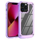 For iPhone 13 Pro Max TPU + PC Lens Protection Phone Case (Purple) - 1