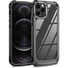 For iPhone 12 / 12 Pro TPU + PC Lens Protection Phone Case(Black) - 1