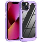 For iPhone 11 TPU + PC Lens Protection Phone Case (Purple) - 1