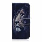 For Samsung Galaxy M33 5G Coloured Drawing Leather Phone Case(Lion) - 2