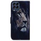 For Samsung Galaxy M33 5G Coloured Drawing Leather Phone Case(Lion) - 3