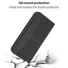 For OPPO Realme C31 4G Global Woven Texture Stitching Magnetic PU Leather Phone Case(Black) - 7