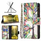 For Infinix Note 11 Pro Colored Drawing Pattern Zipper Leather Phone Case(Big Tree) - 1