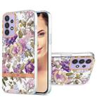 For Samsung Galaxy A32 5G Ring IMD Flowers TPU Phone Case(Purple Peony) - 1