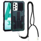 For Samsung Galaxy A33 5G Vanguard Lanyard Kickstand TPU + PC Phone Case(Green) - 1