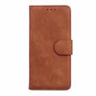 For Sony Xperia Ace III Skin Feel Pure Color Flip Leather Phone Case(Brown) - 2
