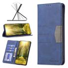 For Infinix Smart 6 BF10 Color Block Magnetic Flip Leather Phone Case(Blue) - 1