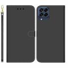 For Samsung Galaxy M53 5G Imitated Mirror Surface Horizontal Flip Leather Phone Case(Black) - 1