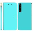 For Sony Xperia 1 IV Imitated Mirror Surface Horizontal Flip Leather Phone Case(Mint Green) - 1