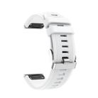 For Garmin Fenix 5 Silicone Watch Band(White) - 1