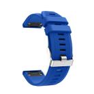 For Garmin Fenix 5 Silicone Watch Band(Sapphire) - 1