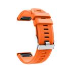 For Garmin Fenix 5 Silicone Watch Band(Orange) - 1