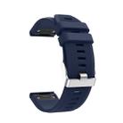 For Garmin Fenix 5 Silicone Watch Band(Navy Blue) - 1