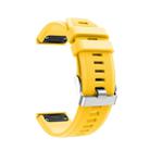 For Garmin Fenix 5 Silicone Watch Band(Yellow) - 1