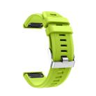 For Garmin Fenix 5 Silicone Watch Band(Lime) - 1