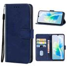 For vivo V23e Leather Phone Case(Blue) - 1