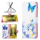 For Infinix Note 11 Colored Drawing Pattern Leather Phone Case(Flower Butterfly) - 1