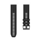 For Garmin Fenix 6S / Fenix 7S Quick Release Silicone Watch Band(Black) - 1