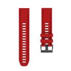 For Garmin Fenix 6S / Fenix 7S Quick Release Silicone Watch Band(Red) - 1