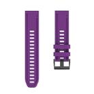 For Garmin Fenix 6S / Fenix 7S Quick Release Silicone Watch Band(Purple) - 1