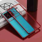 For vivo iQOO Neo6 Electroplated Frosted Phone Case(Red) - 1