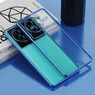 For vivo X80 Electroplated Frosted Phone Case(Blue) - 1