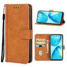 For Infinix Note 10 Pro Leather Phone Case(Brown) - 1