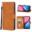 For Infinix Hot 10i Leather Phone Case(Brown) - 1