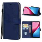 For Infinix Hot 10i Leather Phone Case(Blue) - 1